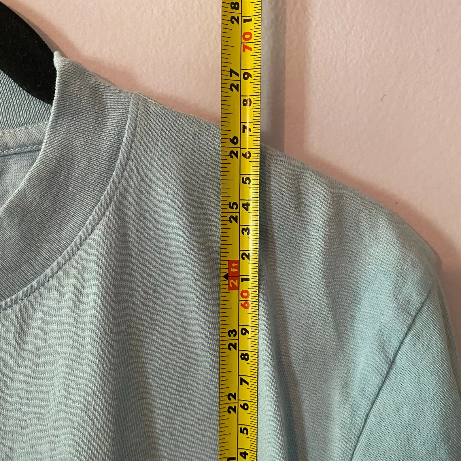 Sporty & Rich Light Blue 100% Cotton T - Image 8