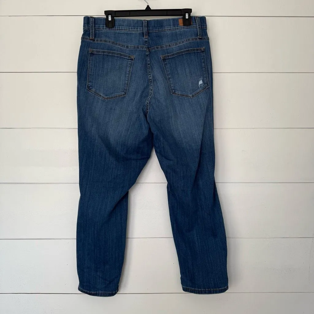 Judy Blue Women’s 16W Blue Denim Boyfriend Pull on Jeans - Image 5