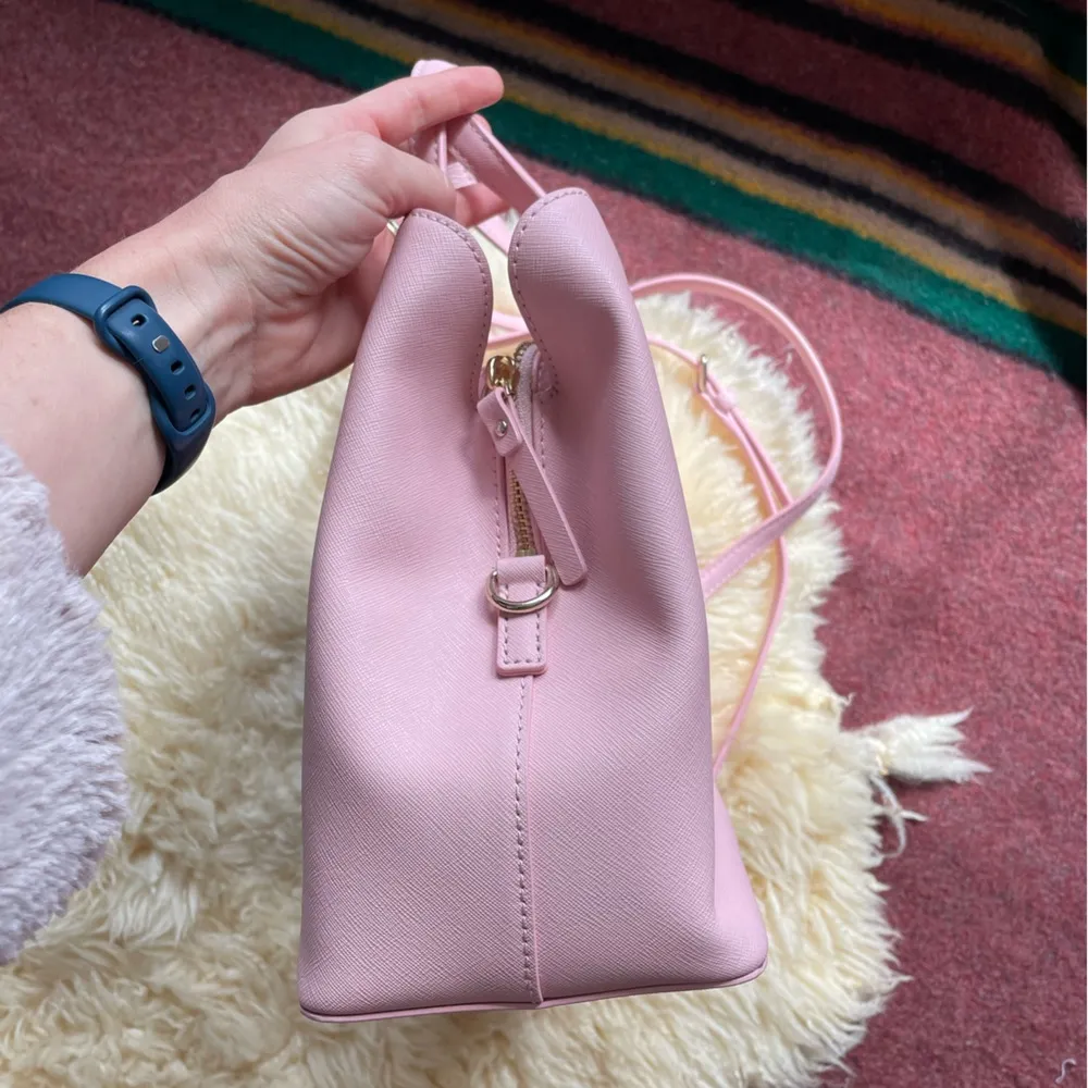 Like New Kate Spade Laurel Way Evangelie Rose Jade Saffiano leather medium - Image 10