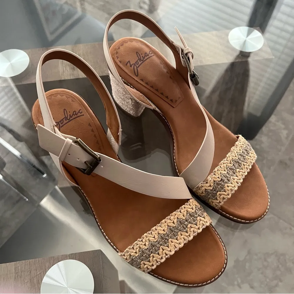 Zodiac Ivy Jute Sandals Espadrille Block-Heel Boho, Size 11M New w/o Box - Image 9