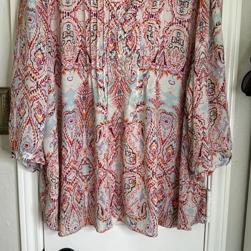 rose & Olive paisley Pintuck blouse - Image 6