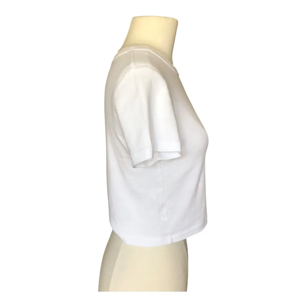 Coca Cola Diet Coke Shirt Crew Neck Short Sleeve White Cotton Women's Size Small - Image 5