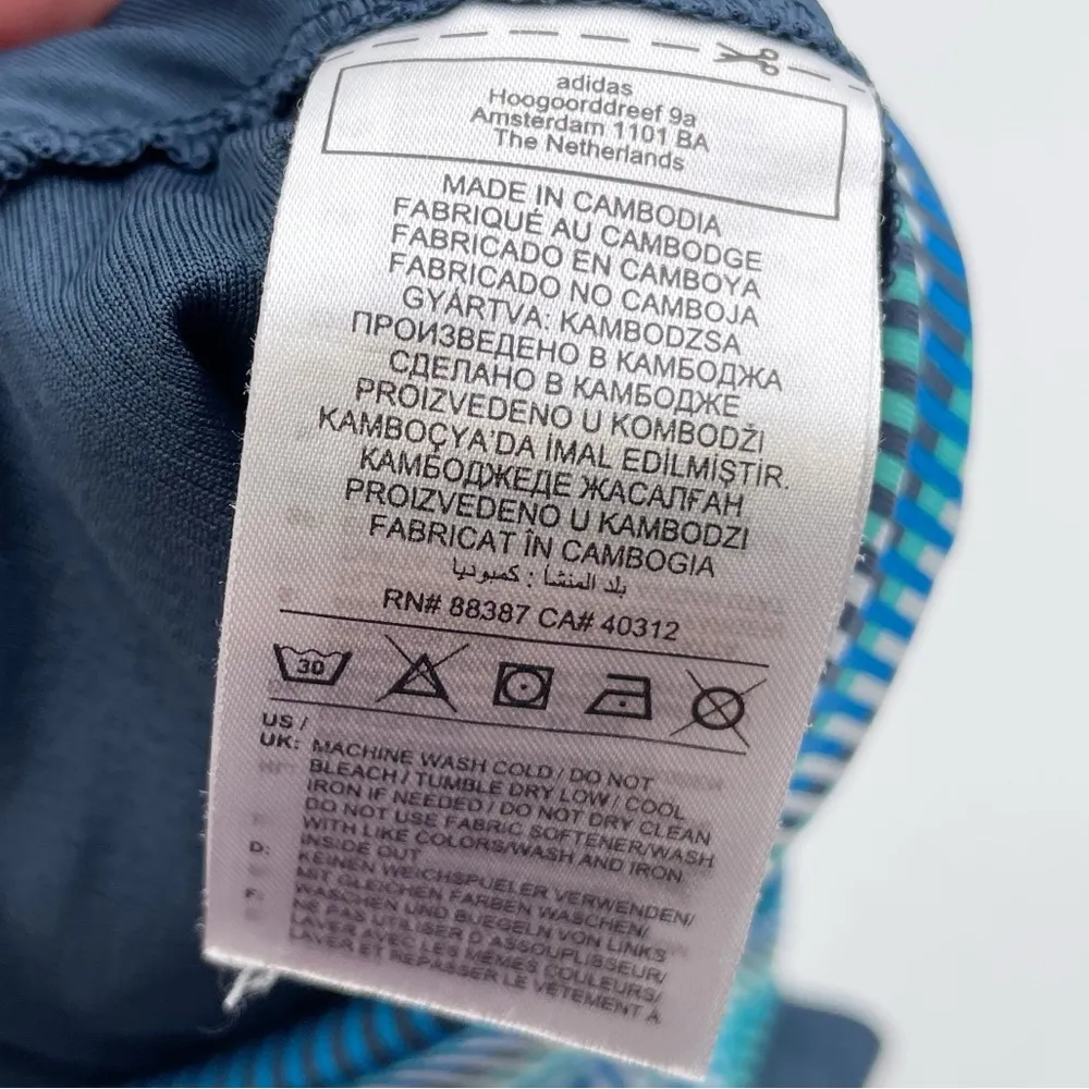 Adidas Women's Ultimate 365 Printed Skort Athletic Skirt Blue Stripe Size XL - Image 6