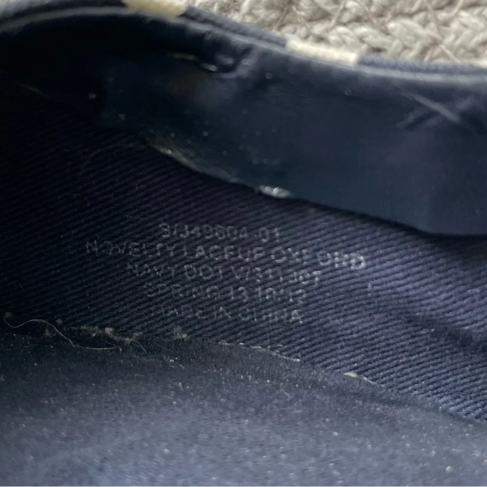 GAP Navy Blue and White Polka Dot Tie Oxfords Size 10 - Image 5