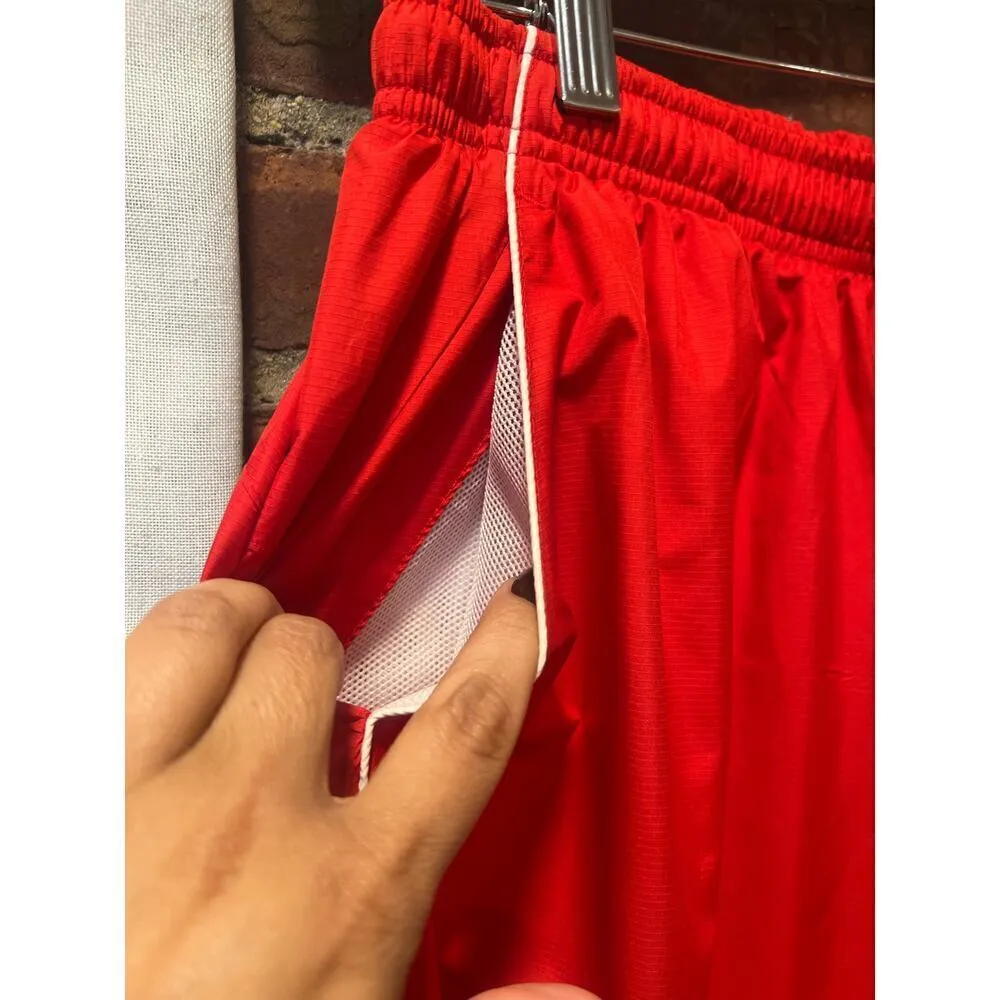 Womens Nike Red Retro Windbreaker Pants M - Image 5