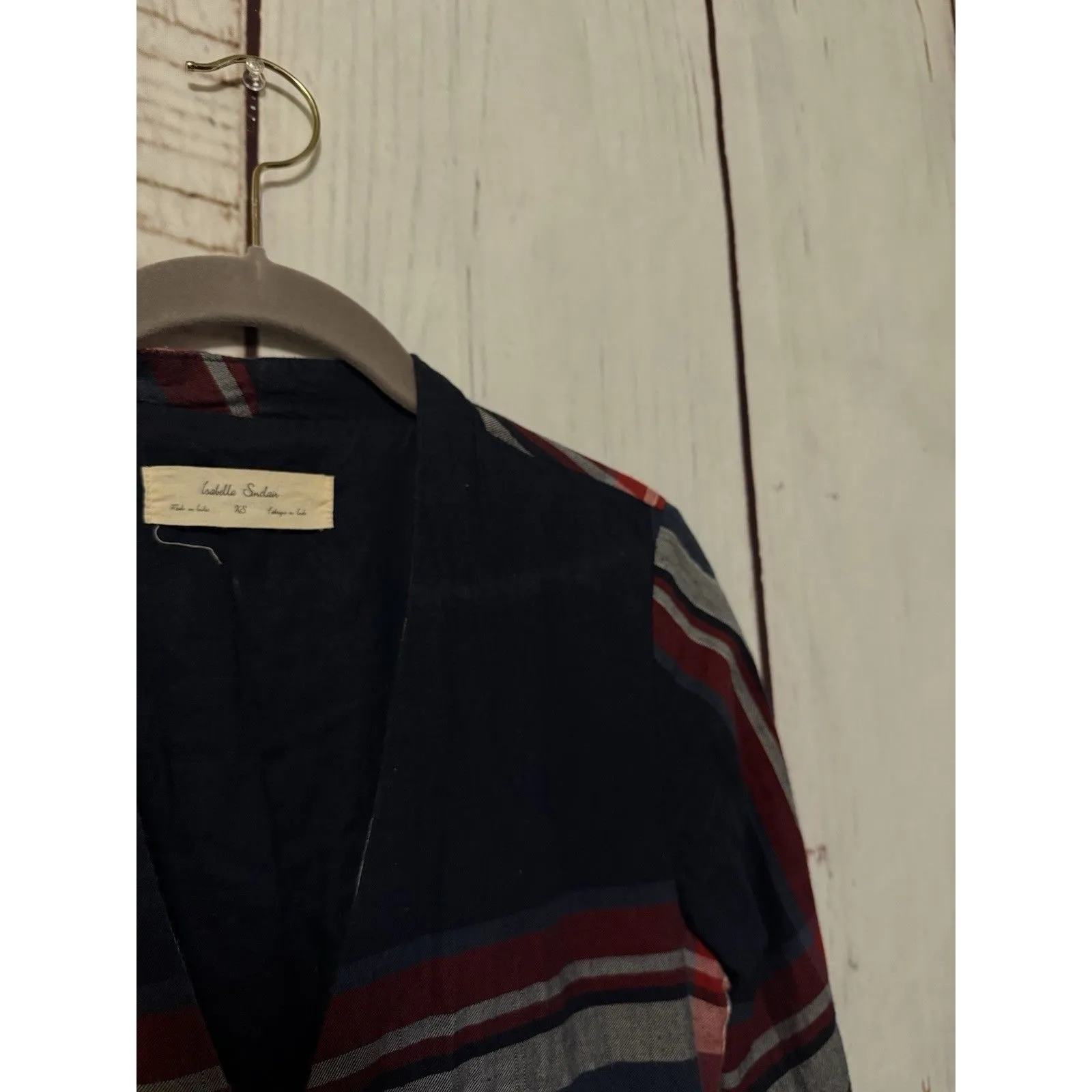 Anthropologie Isabella Sinclair Tartan Plaid Midi Dress Size XS - Image 12