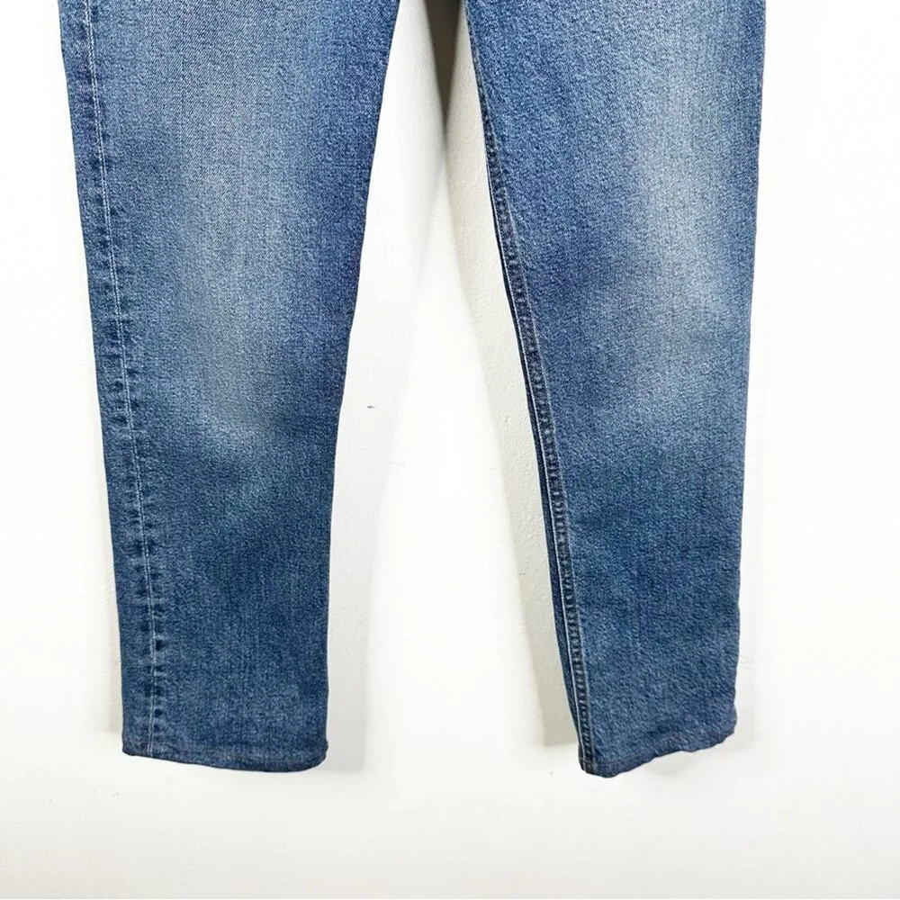 AGOLDE Riley Crop High Rise Straight Leg Blue Jeans A056D-1255 Size 25 - Image 5