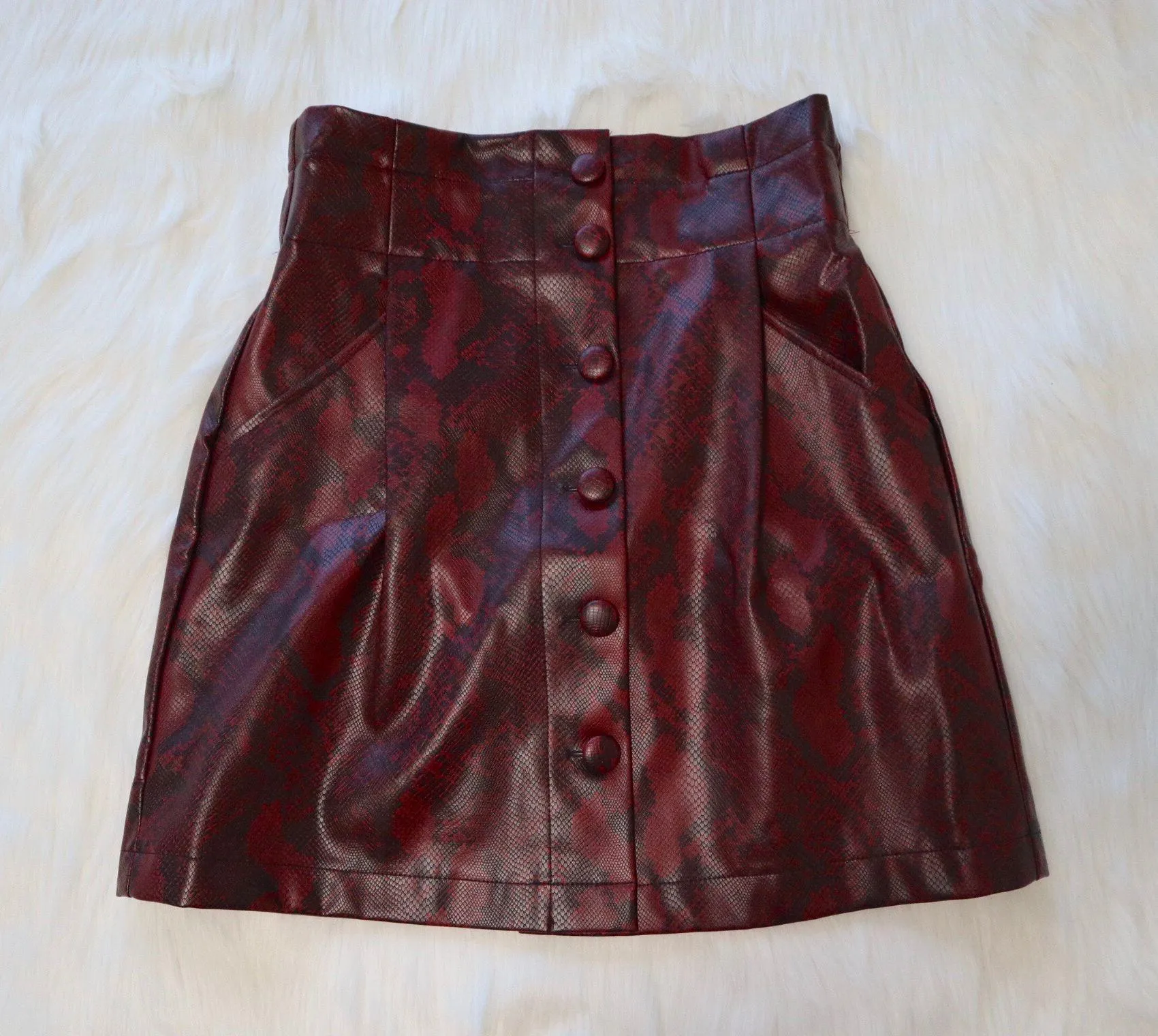 Snake Skin Print Skirt - Image 3