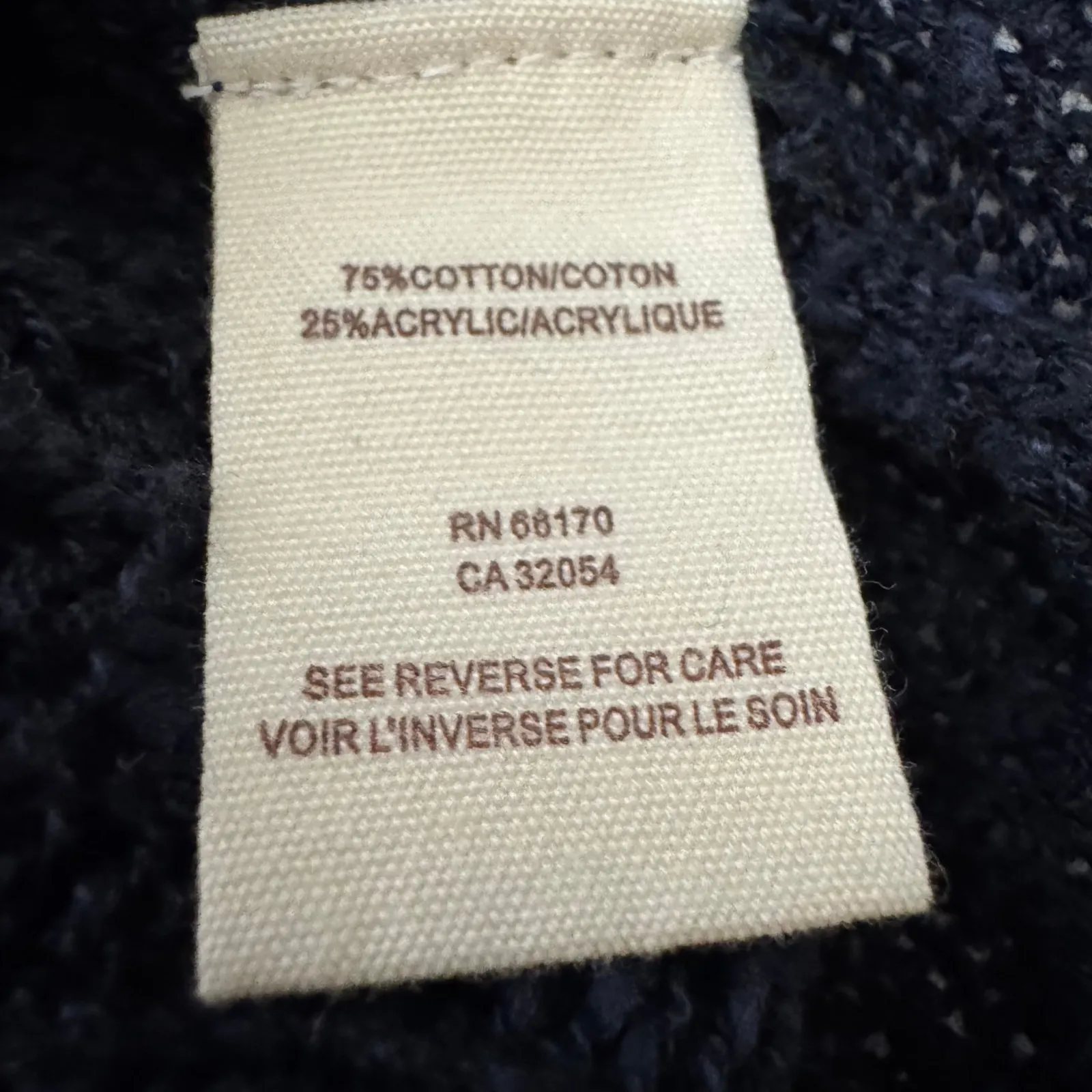 Free People Navy Knit 3/4 Sleeve Sweater‎ Dress Size M - Image 7