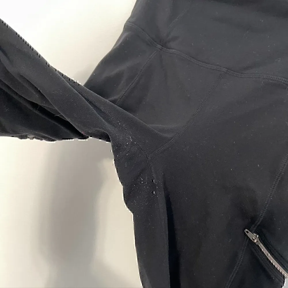 ATHLETA High Rise Metro Drifter Tight Solid Black High Waisted Active Workout S - Image 6