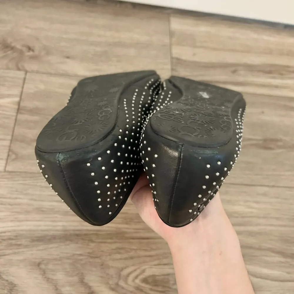UGG Alloway Leather Studded Ballet Loafers Size 8 - Image 12