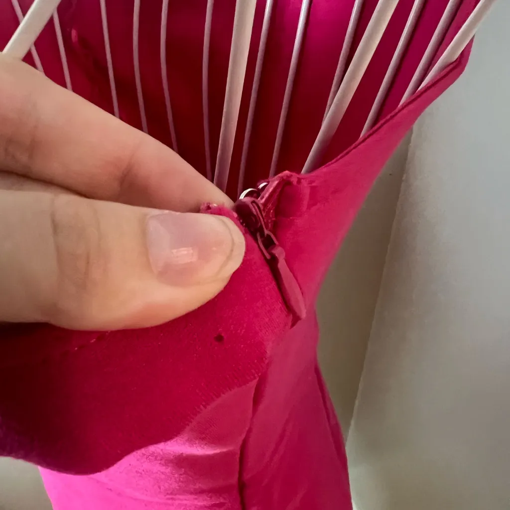 Superdown Revolve Nava Asymmetrical Mini Dress in Hot Pink Sz Small Homecoming - Image 4