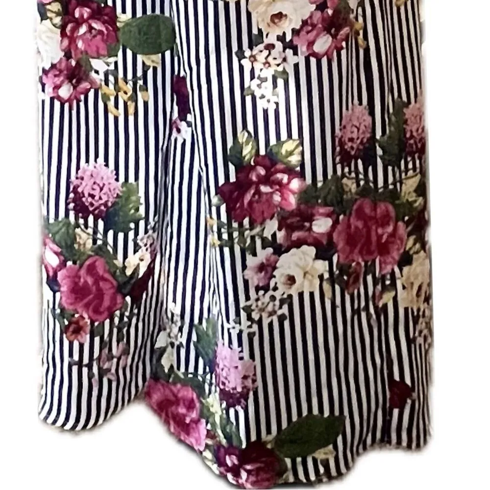 My Michelle women’s size‎ XS floral striped jumpsuit - Image 3
