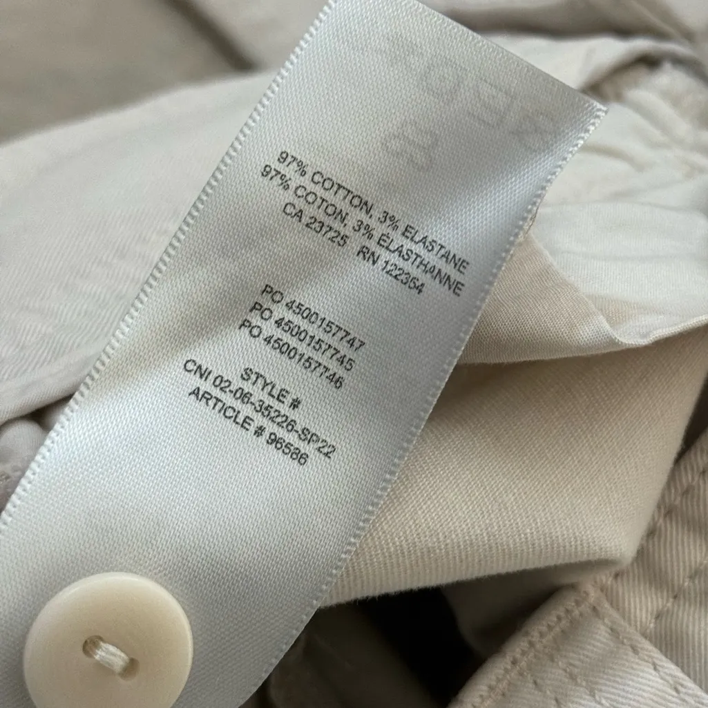 Aritzia Sun Deh Wilson Flare Leg Chino Pants | Cream Birch | 4 - Image 7