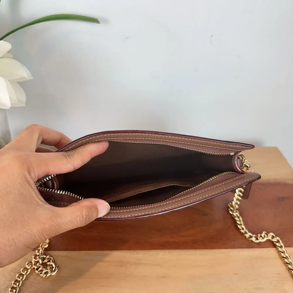 NWT COACH Slim Crossbody In Signature‎ Canvas With Floral Print - Image 5