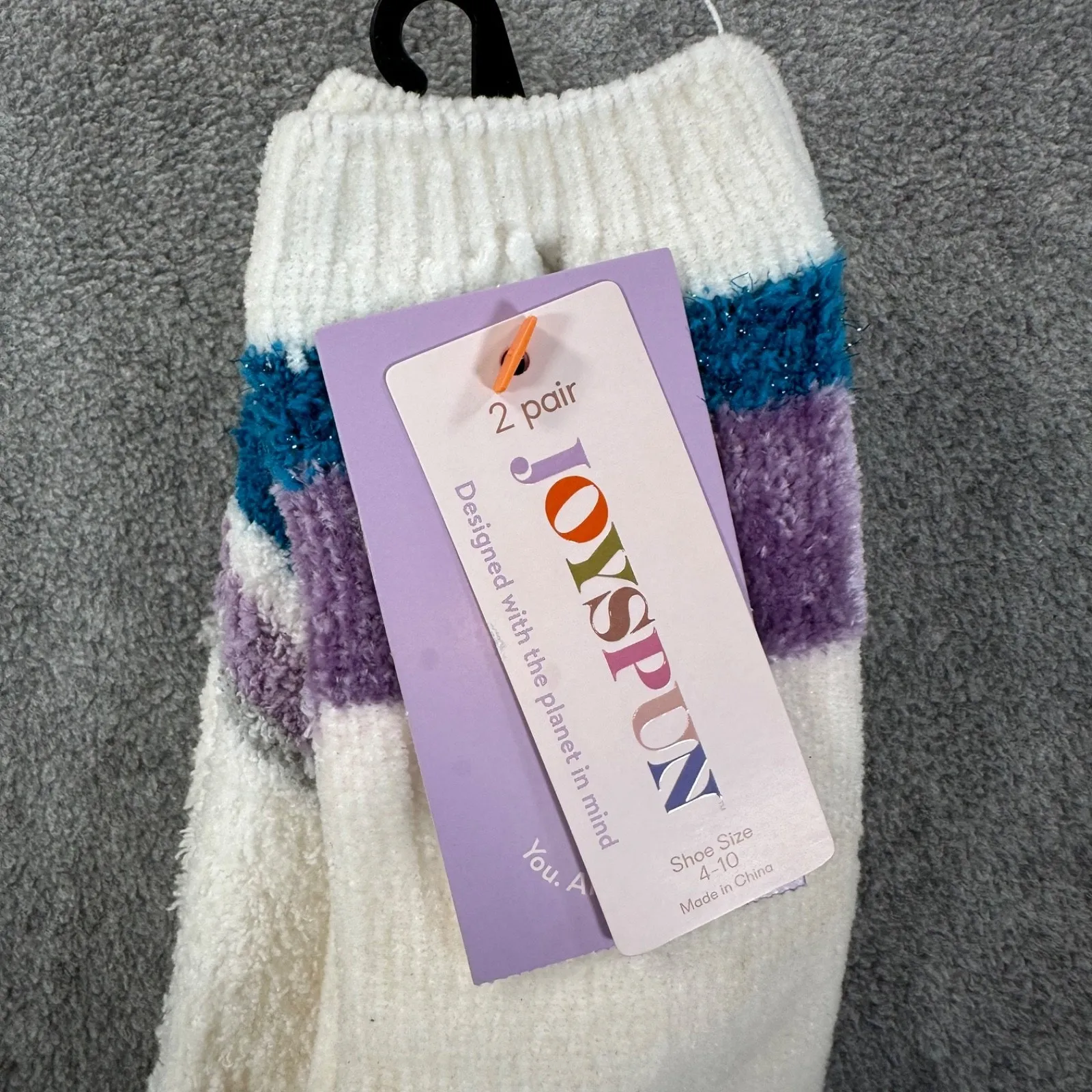 Joyspun Lounge Socks with Grippers Women's 4 - Image 3