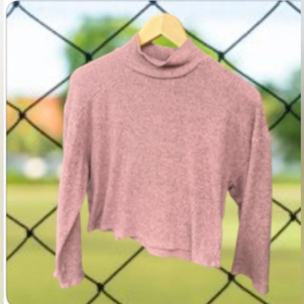 Topshop High Neck Sweater Topshop Women's Puff Sleeve  Size S (4-6) Pink - Image 3