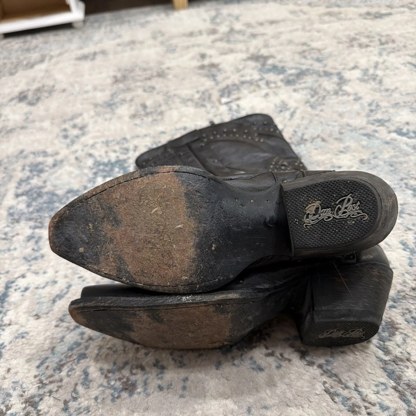 Dan Post Women's Daredevil Studded Tall Western Boots - Snip Toe Size 6 - Image 5