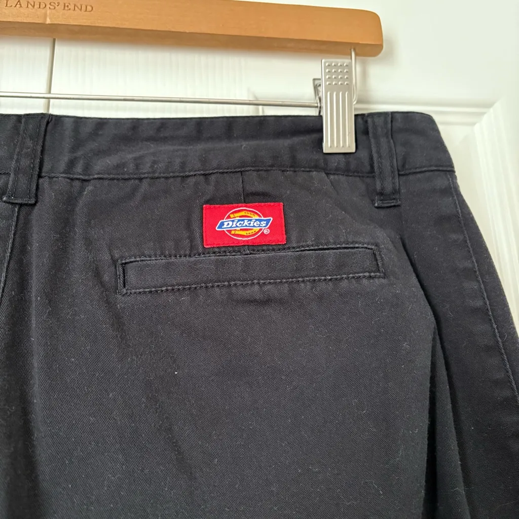 Dickies Girl Women's Size 13 Original Mid-Rise Relaxed Fit Wide Leg Black Pants - Image 7