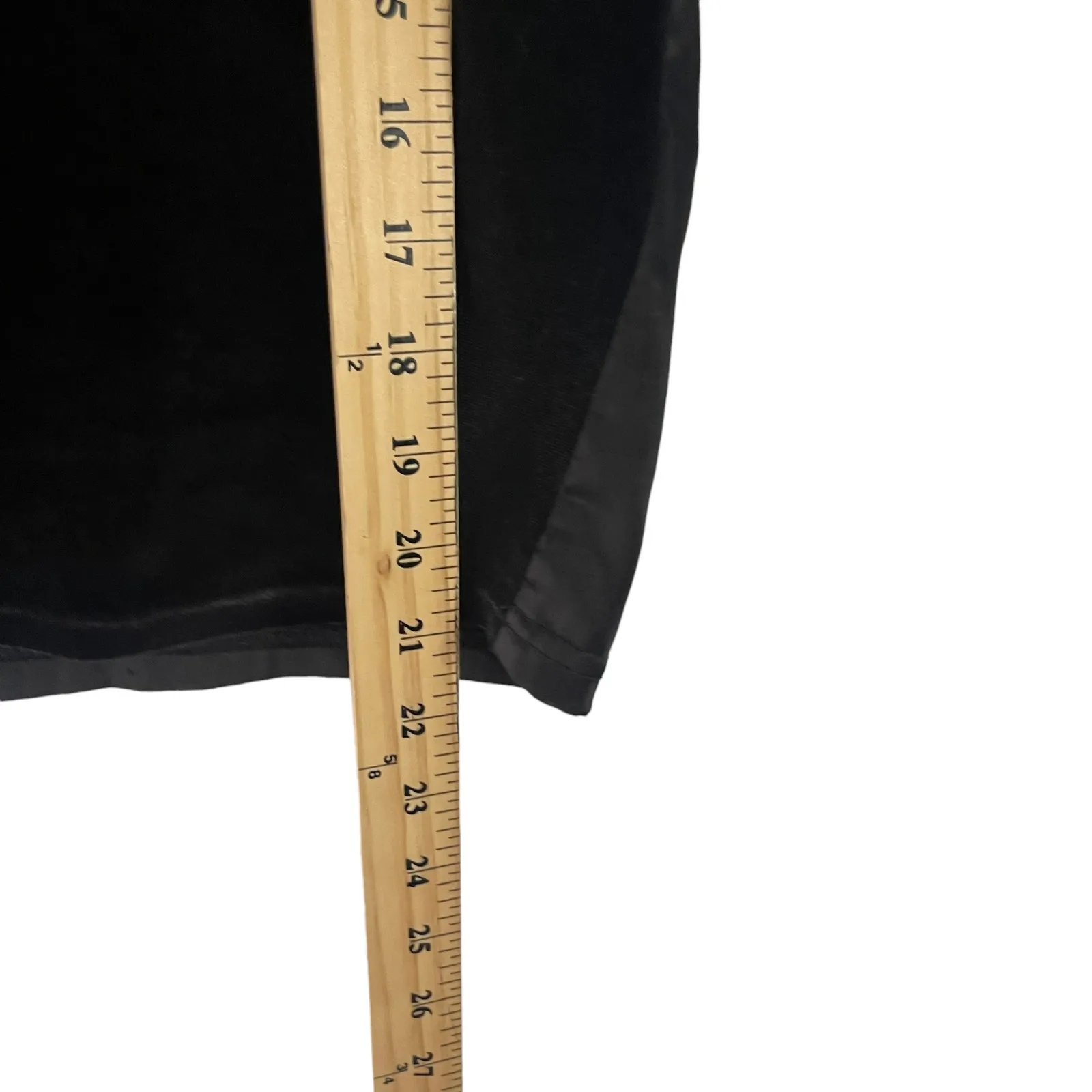 Hudson Size XS Black Velvet‎ Fairy Grunge Whimsygoth Short Sleeve Shirt - Image 9