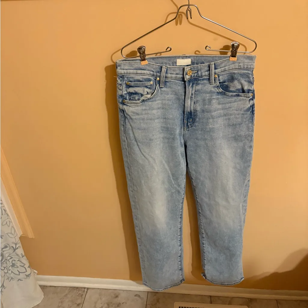 Mother Ditcher Zip Ankle Light as a Feather Jeans - Image 4