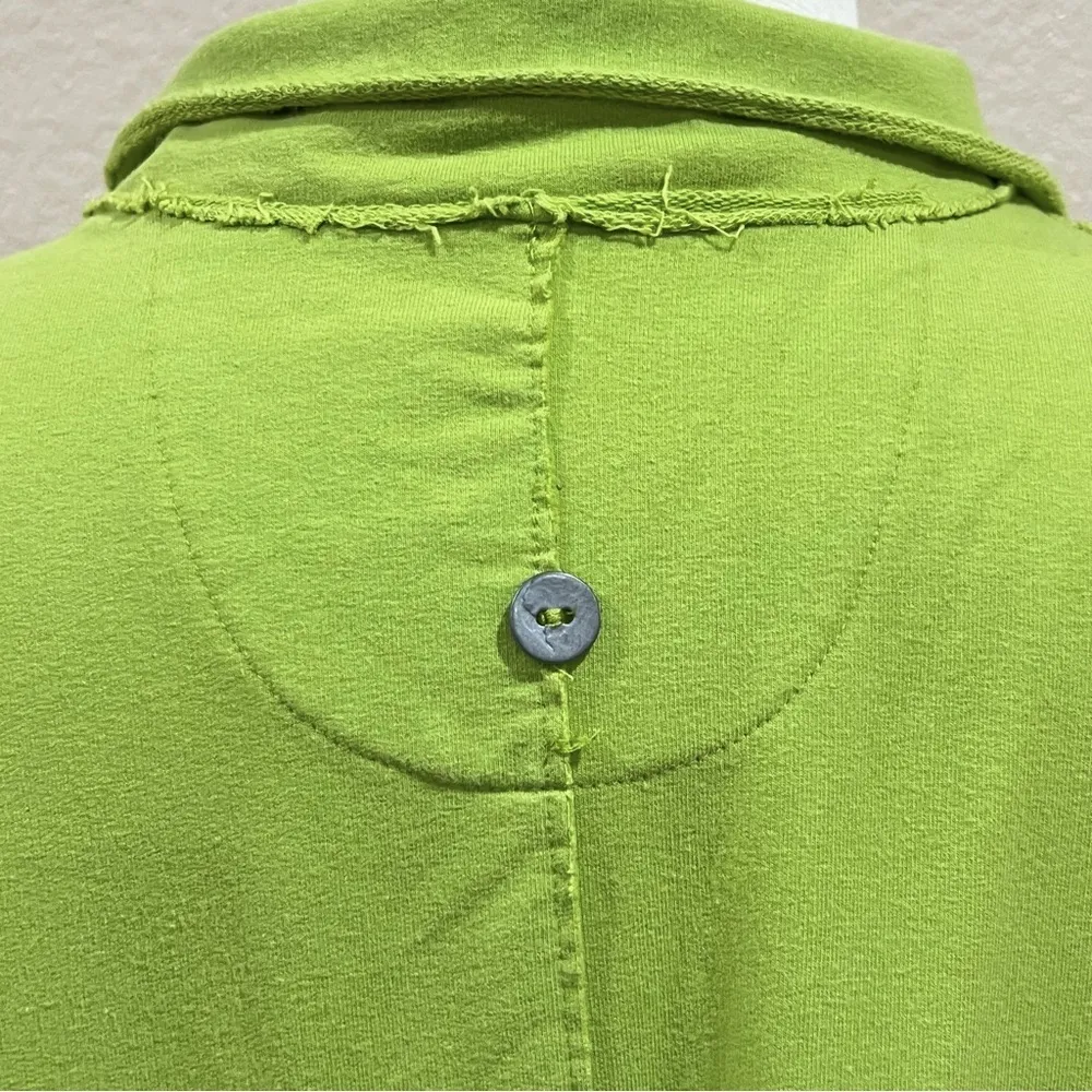 White Lotus Green Blazer Button Up Top Size Large - Image 6