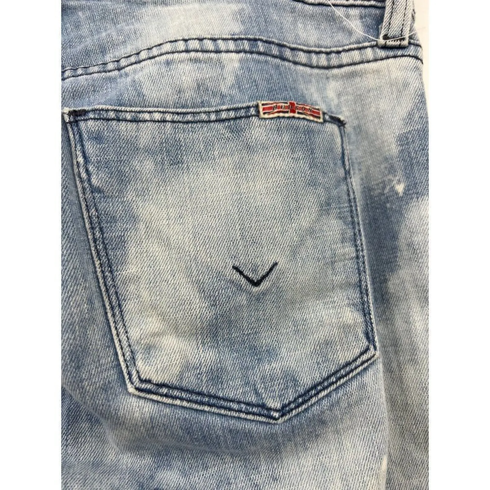 Hudson Blue Denim Pockets‎ Zipper Mid Rise Stretch Skinny Jeans Size 26 - Image 5