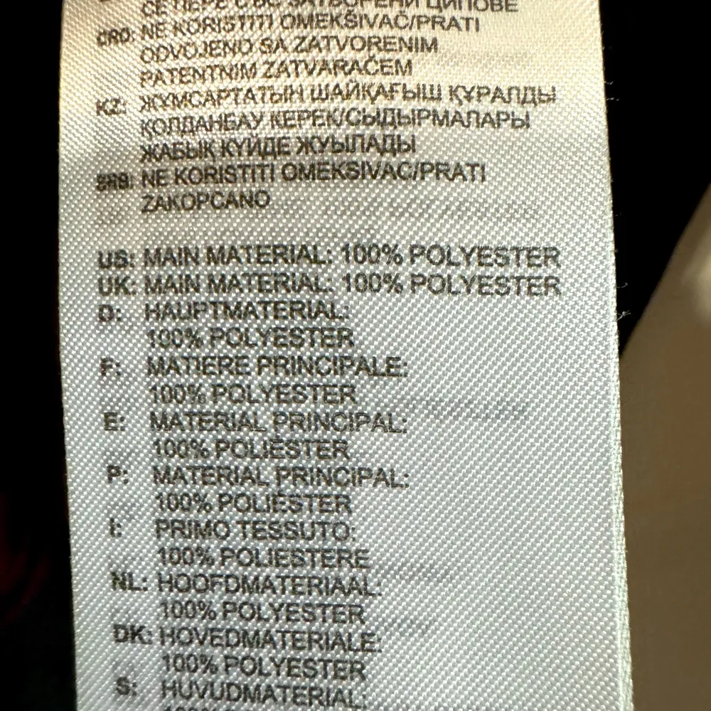 Cropped 1/2 Zip Windbreaker Maroon Size S - Image 13