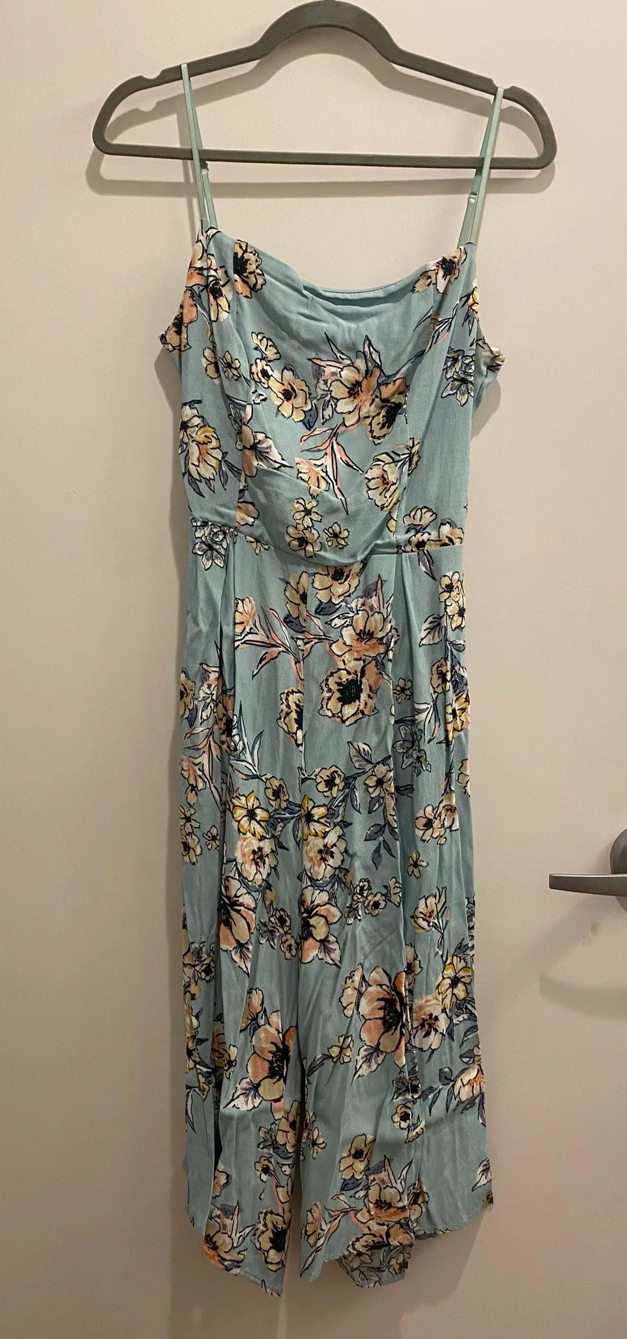 Sage Blue Floral Jumpsuit  - Image 2