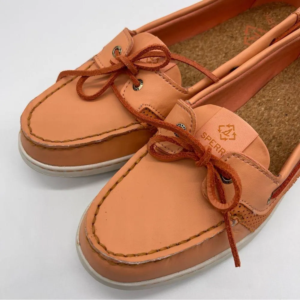 Sperry Coral Starfish Slip On Boat Shoes Size 10 - Image 12