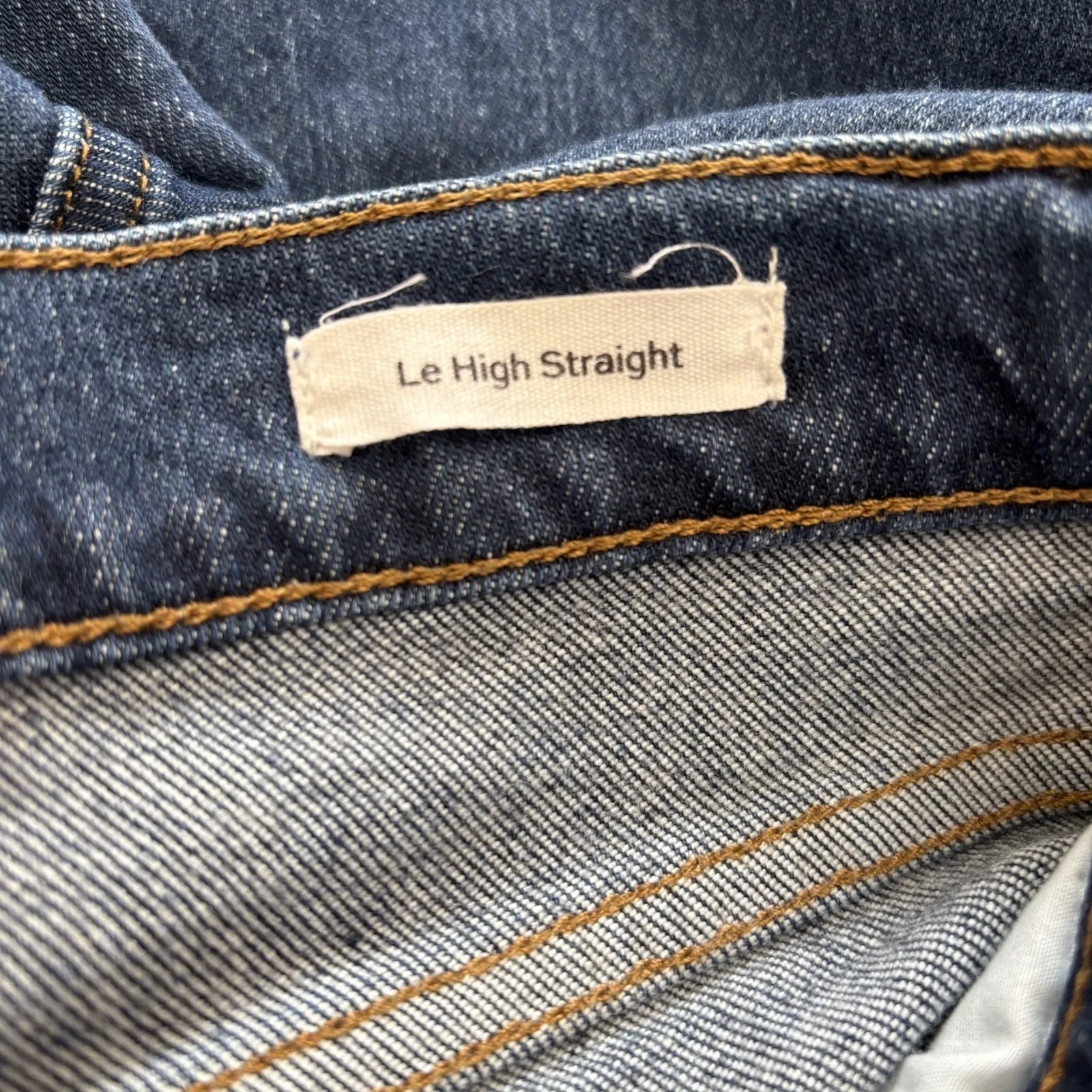 Frame‎ Le High Straight Jeans Womens 27 Blue Dark Wash Denim Stretch V Classic - Image 8