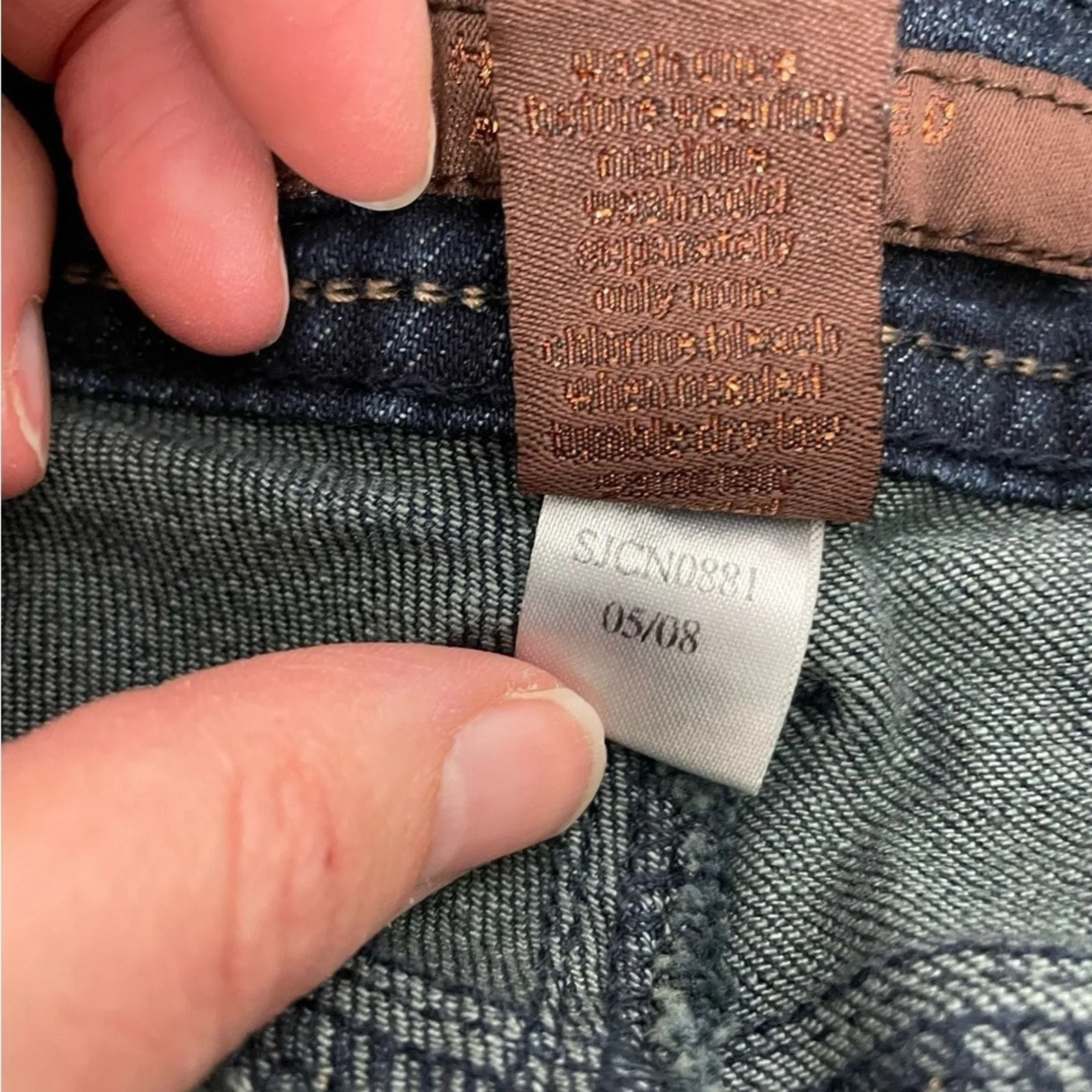 The Limited Vintage Dark Wash Flare Leg Jeans Womens 10 Blue Y2K Flap Pocket - Image 11