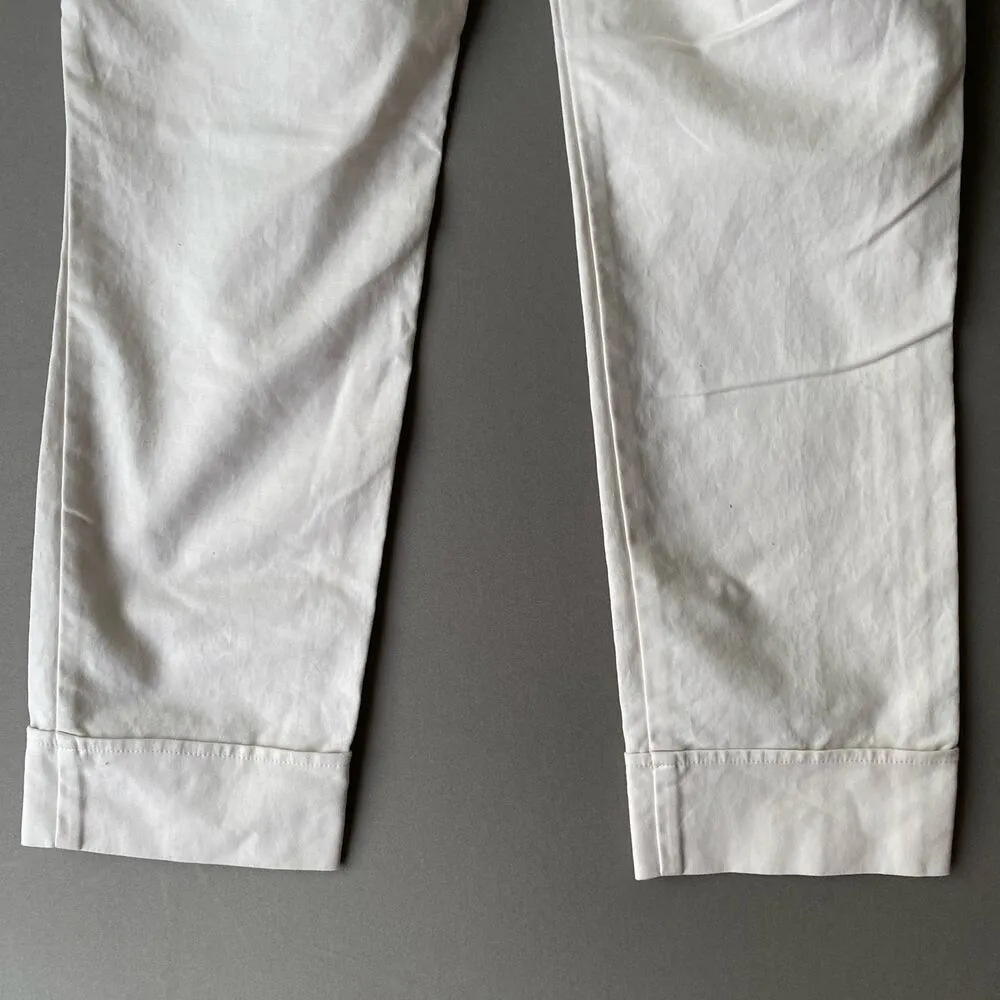 Cynthia Rowley pants white cotton‎ casual minimalist preppy old money size 2 - Image 8