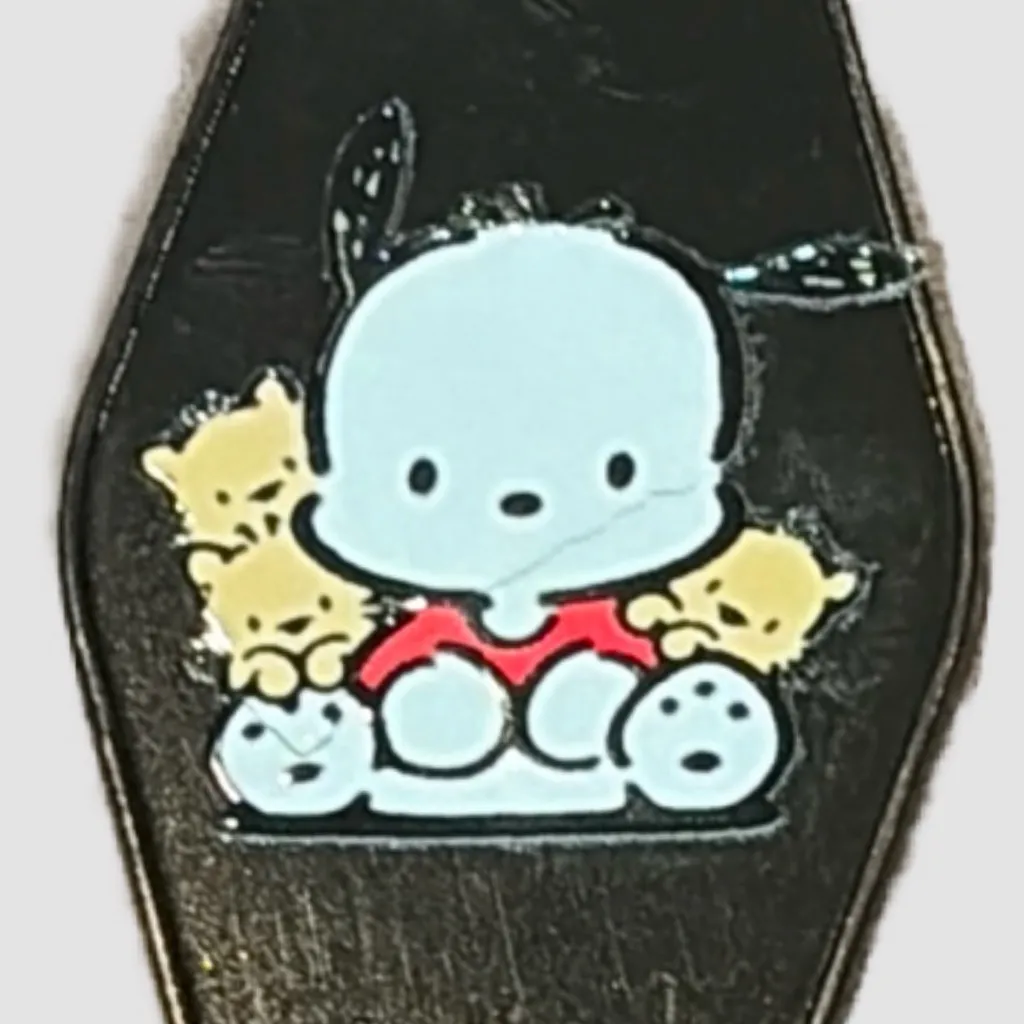 Custom-made Retro Motel-Style Keychain – Pochacco Design - Image 4