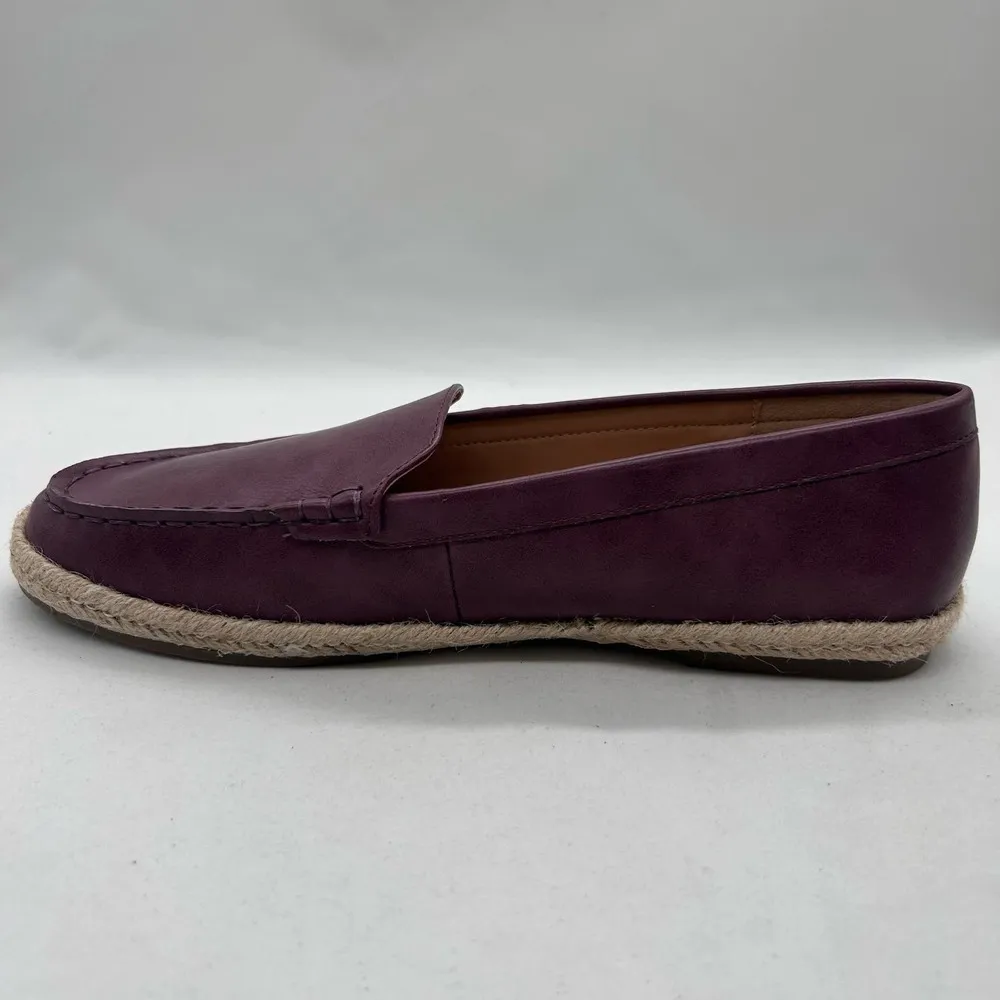 Journee Collection Shoes Womens 8 Wine Comfort Foam Balie Espadrille Flat NEW - Image 4