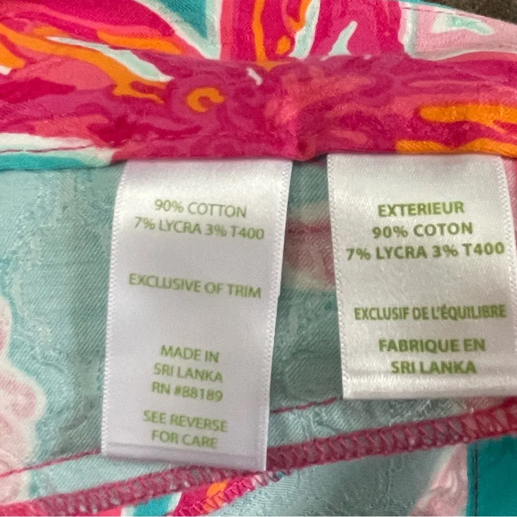 Lilly Pulitzer NEW Ellie Shorts in Sea Blue Size 2 - Image 6