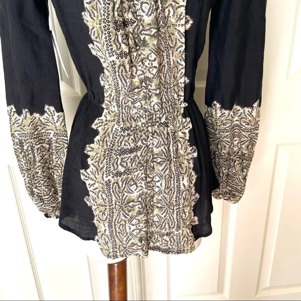 Free People Wildest Moment black tunic top - Image 11