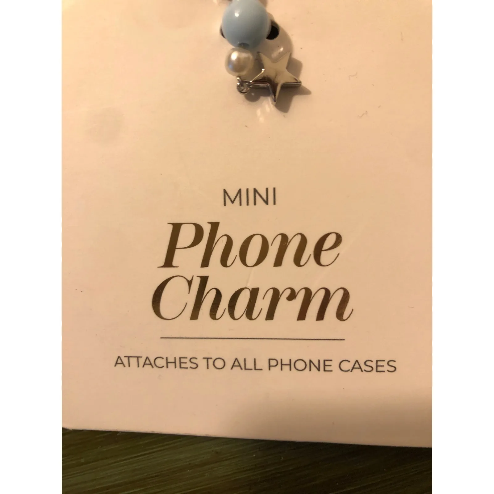 Casemate NWT Mini Phone Charm Blue White Stars - Image 3