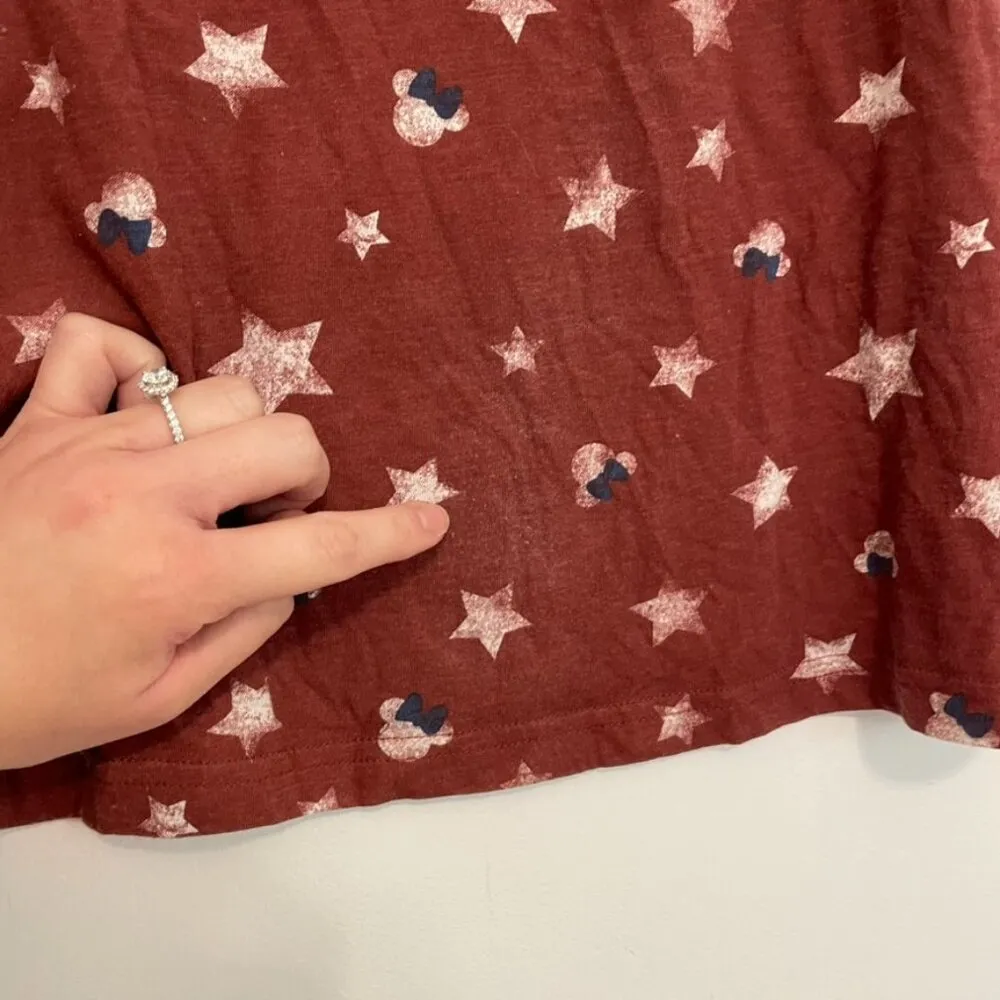 DISNEY PARKS Minnie Mouse Icon Americana Tank Top Red White Blue Stars Patriotic - Image 14