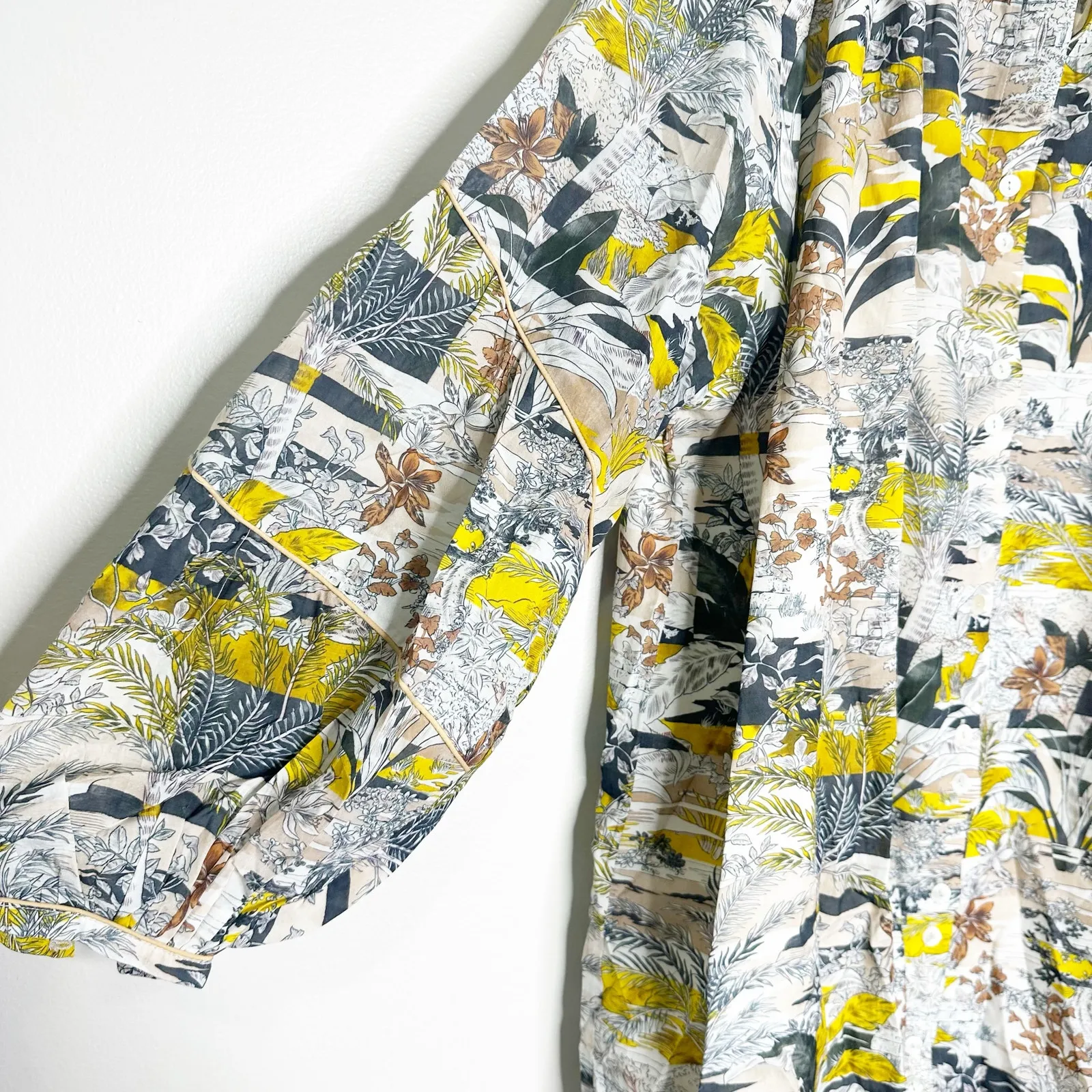 Chufy Womens Bruna Mini Dress Long Sleeve Cotton Printed Catania Size M NEW Size M - Image 6