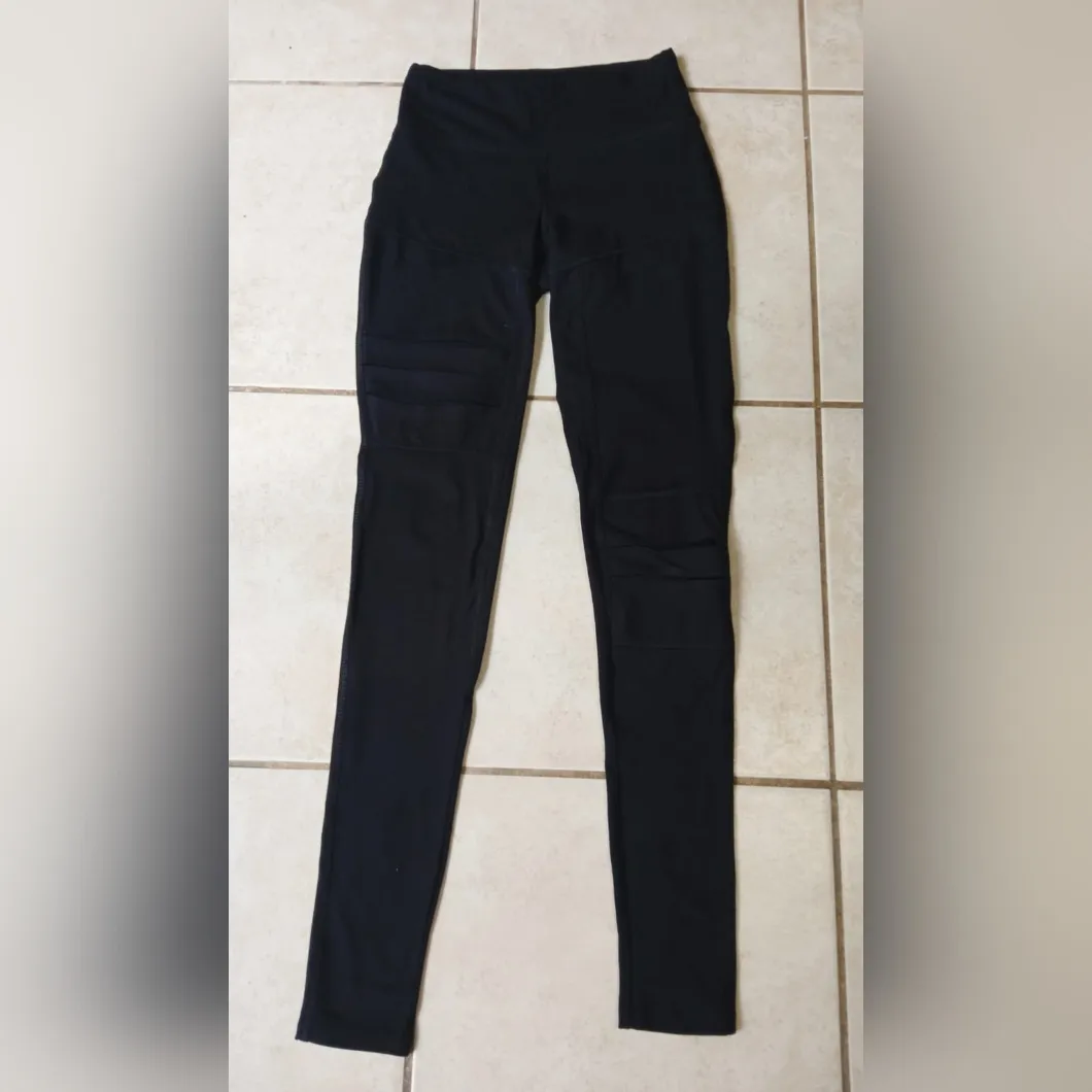 Jessica Simpson The Warm Up Leggings Black Skinny Cutout Size XS - Image 2