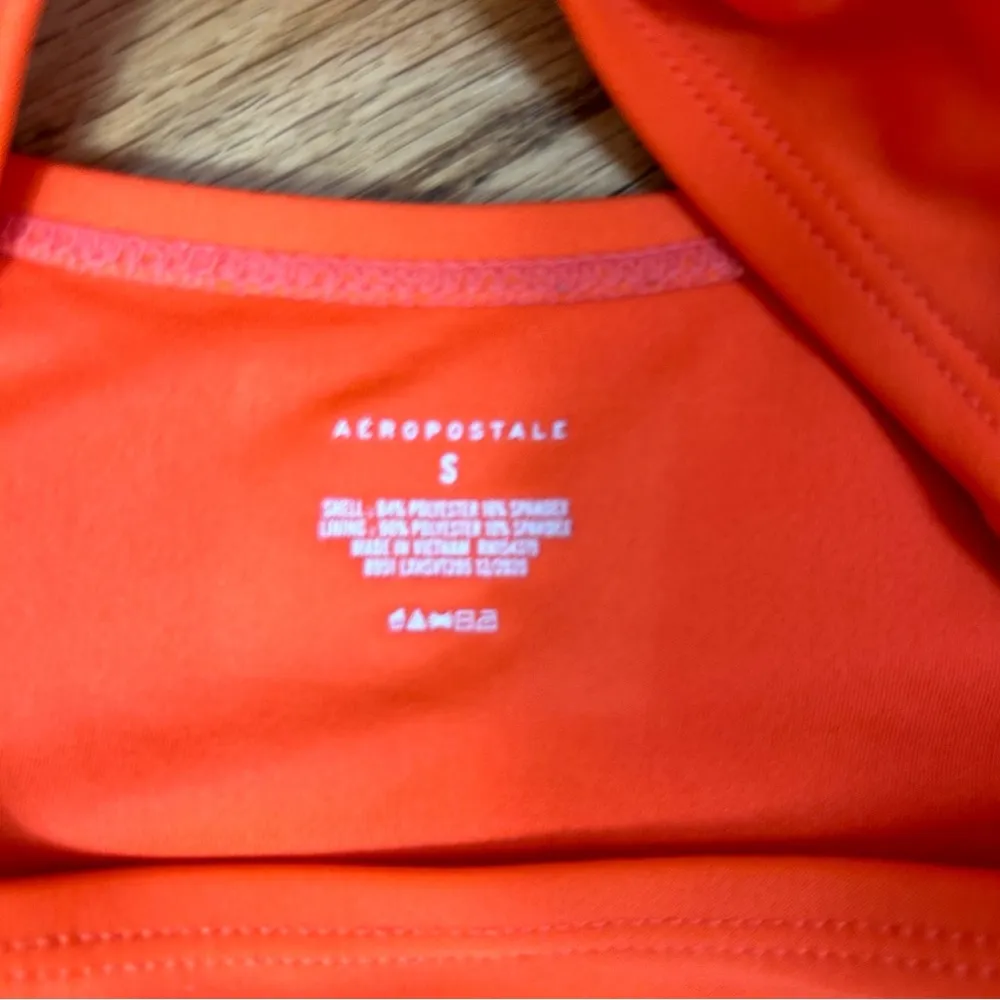 Aeropostal | Tangerine Cut Out One Piece Swimsuit Size S - Image 5