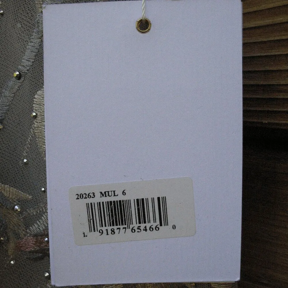 Mac Duggal 20263 Emery Embroidered Gown Dress Gray 6 - Image 13