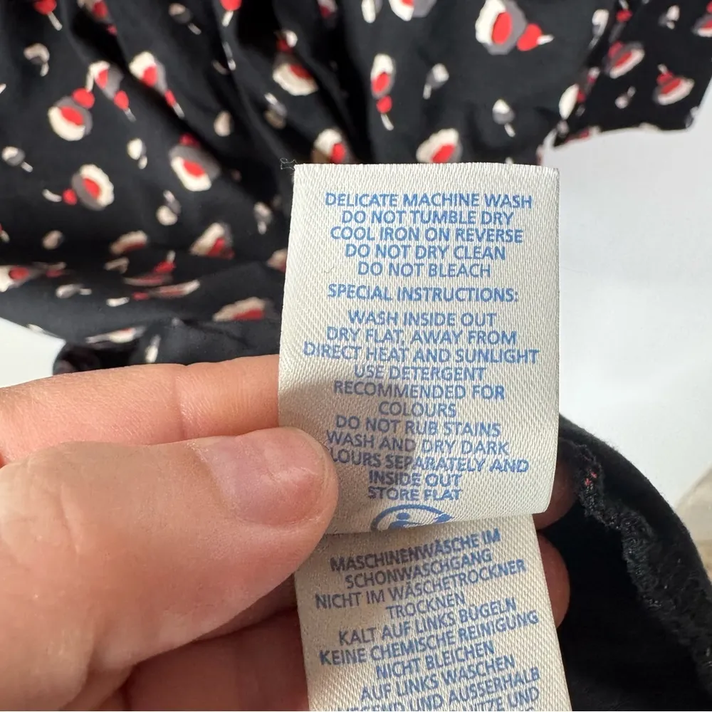 Boden‎ Mabel Jersey Dress Size 8 Long Black - Image 6