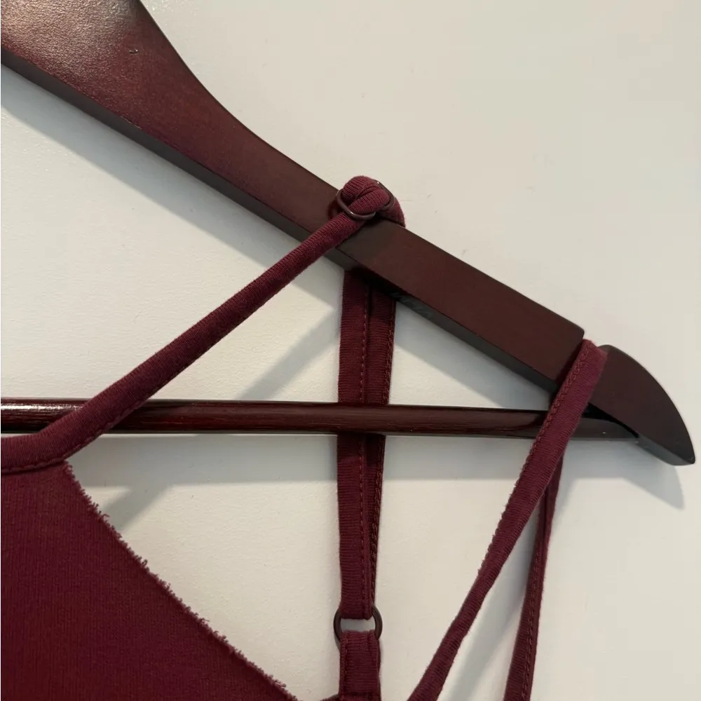 True Religion 🪩  Maroon Strappy Blouse - Image 4