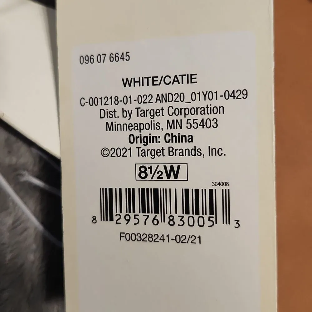 NWT a new day CATIE Size 8.5W White Women's Sandals - Image 4