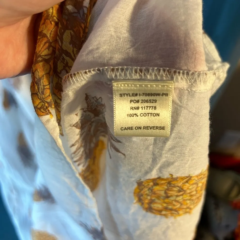 Love Stitch White/Pineapple Beach Maxi Dress, Size S/M - Image 4