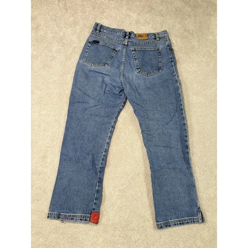 Vintage Y2K 2000s Fubu The Collection Bootcut Medium Wash Denim Jeans Women 9/10 - Image 5