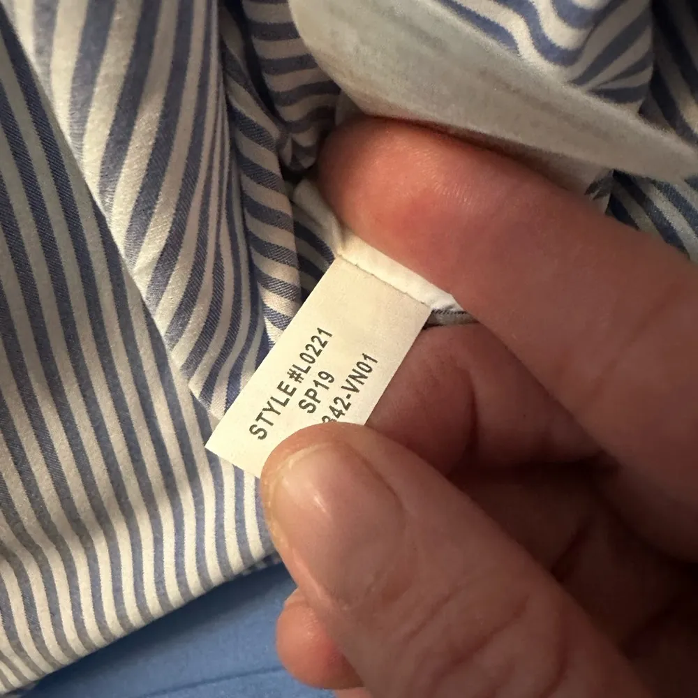 NWT J. Crew 365 Cropped Collarless Jacket In Bi-Stretch Cotton Blue Size 6 - Image 7