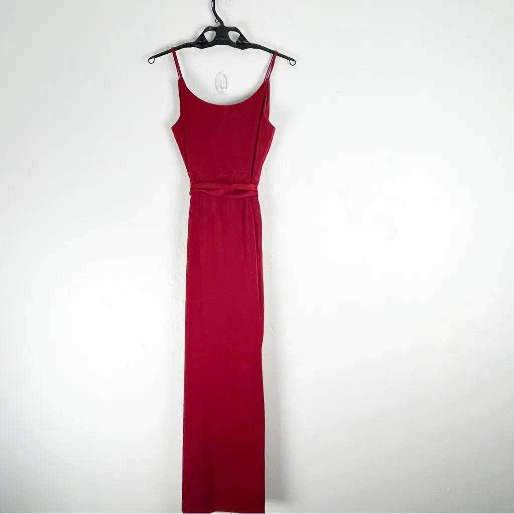 AIDEN MATTOX Red Faux Wrap V - Image 2